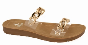 Women's Clear Seeing Double Sandals In Brown Womens Sandals with big discounts