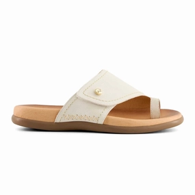 Women's Comfort Slip On Sandals In Beige Cheap Womens Slide Sandals