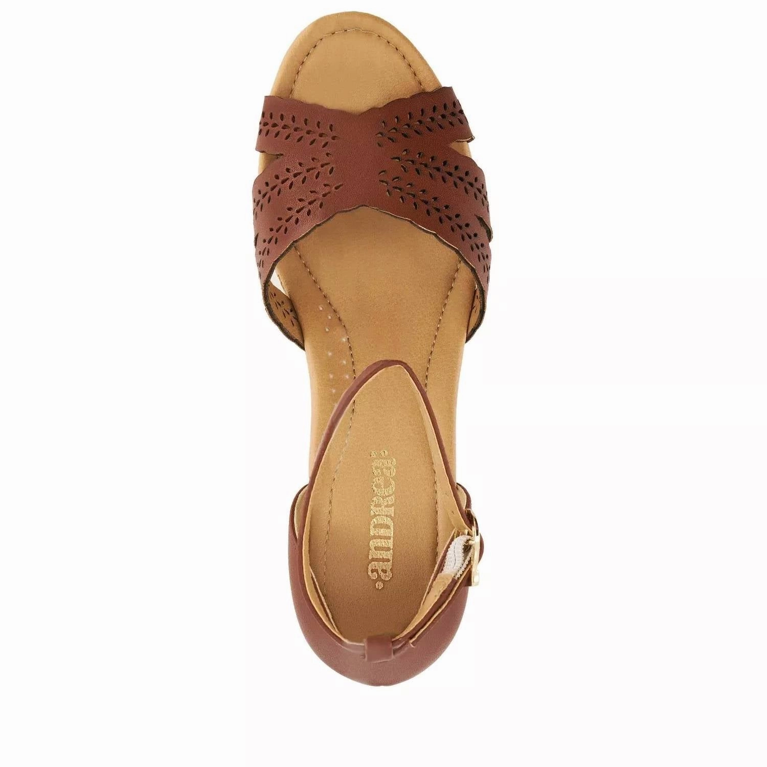 Women's Cork Wedge Espadrilles Sandal In Brown