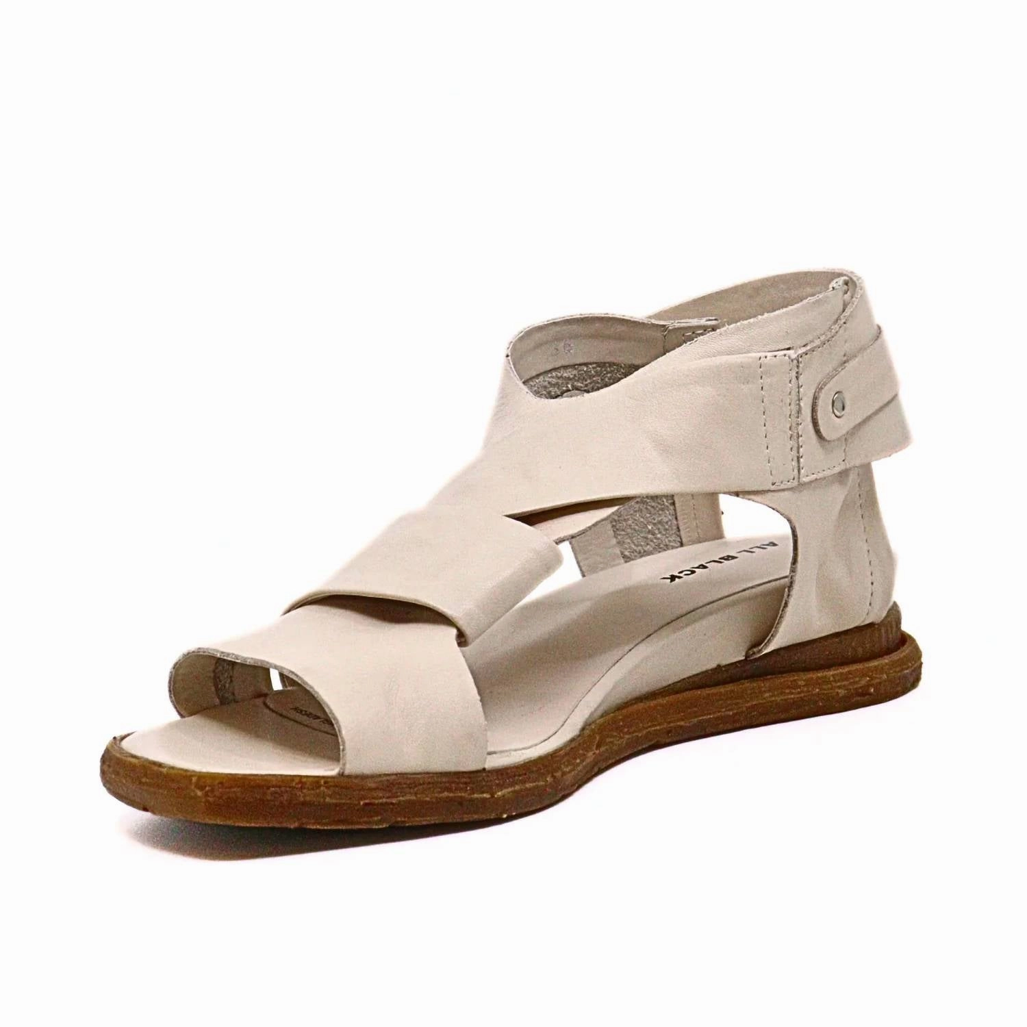Women's Cross & Band Softy Sandal In Ivory