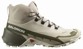 Women's Cross Hike Mid Gore-Tex Hiking Boots In Feather Grey/olive Night Cheap Athletic Shoes for Women