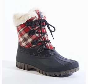 Women's Cuddle Plaid Boot In Black/ Red Plaid Womens Winter & Rain Boots online