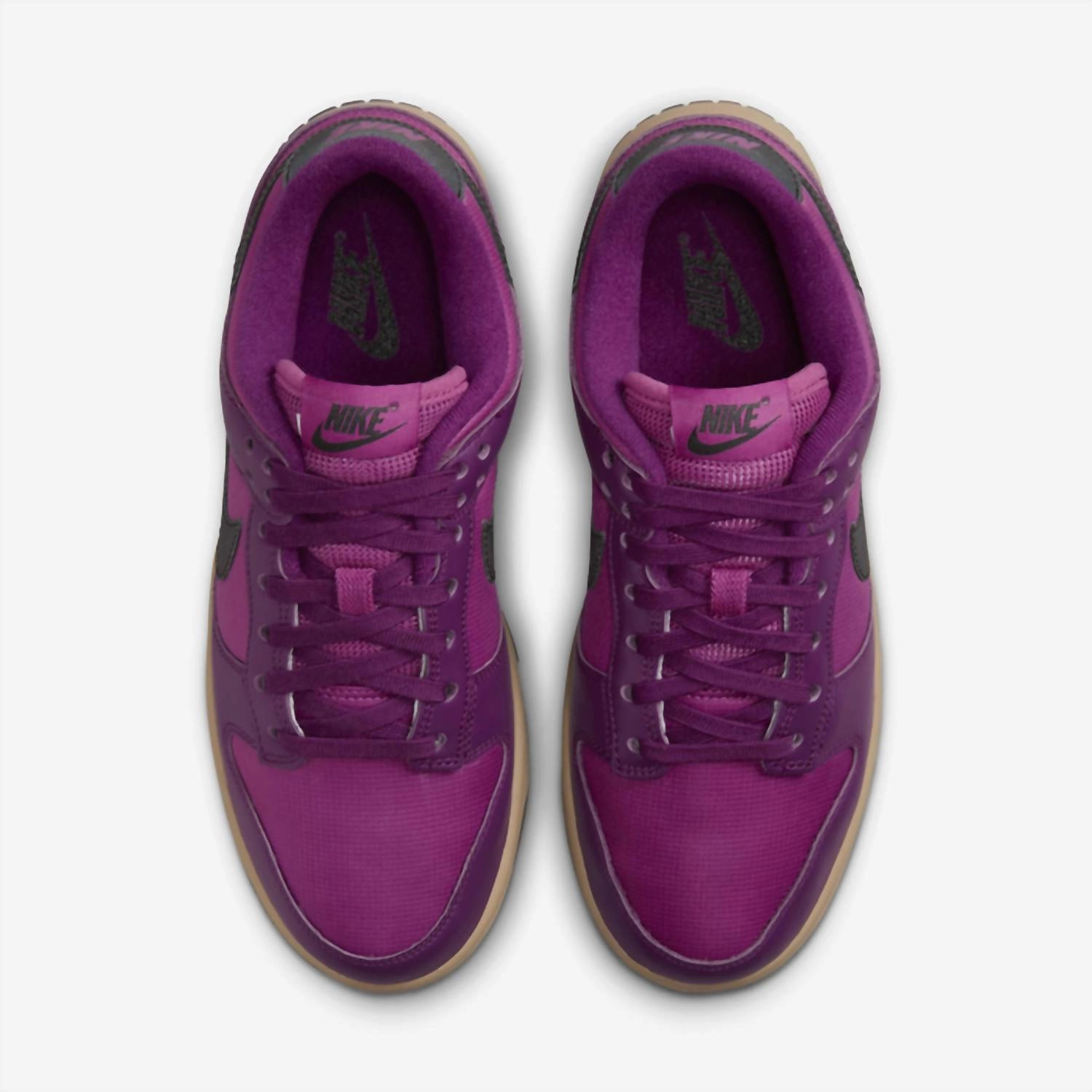 Women's Dunk Low Shoes In Viotech/hot Fuchsia/khaki/black