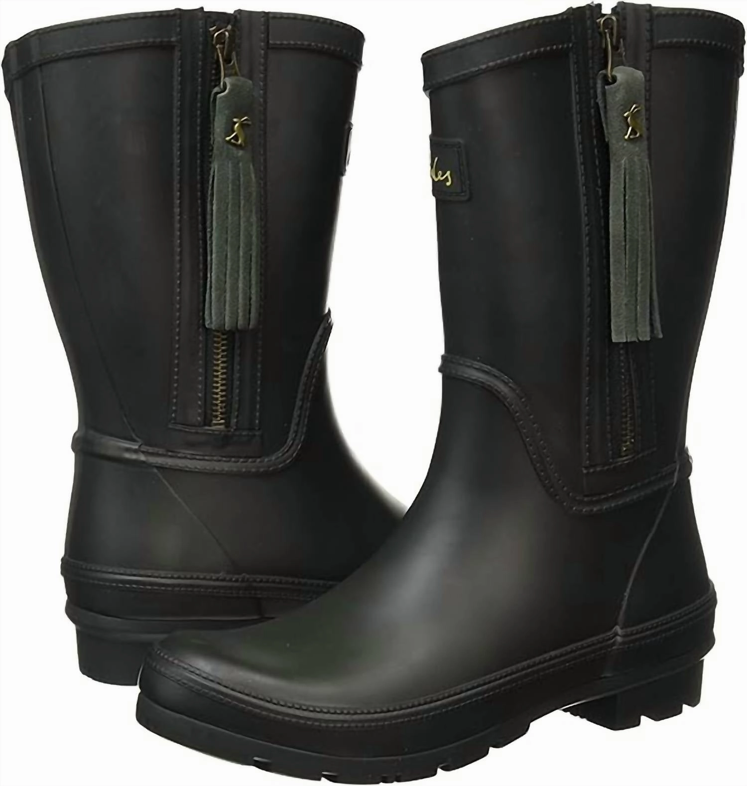 Women's Equestrian Rain Boot In Dark Everglade