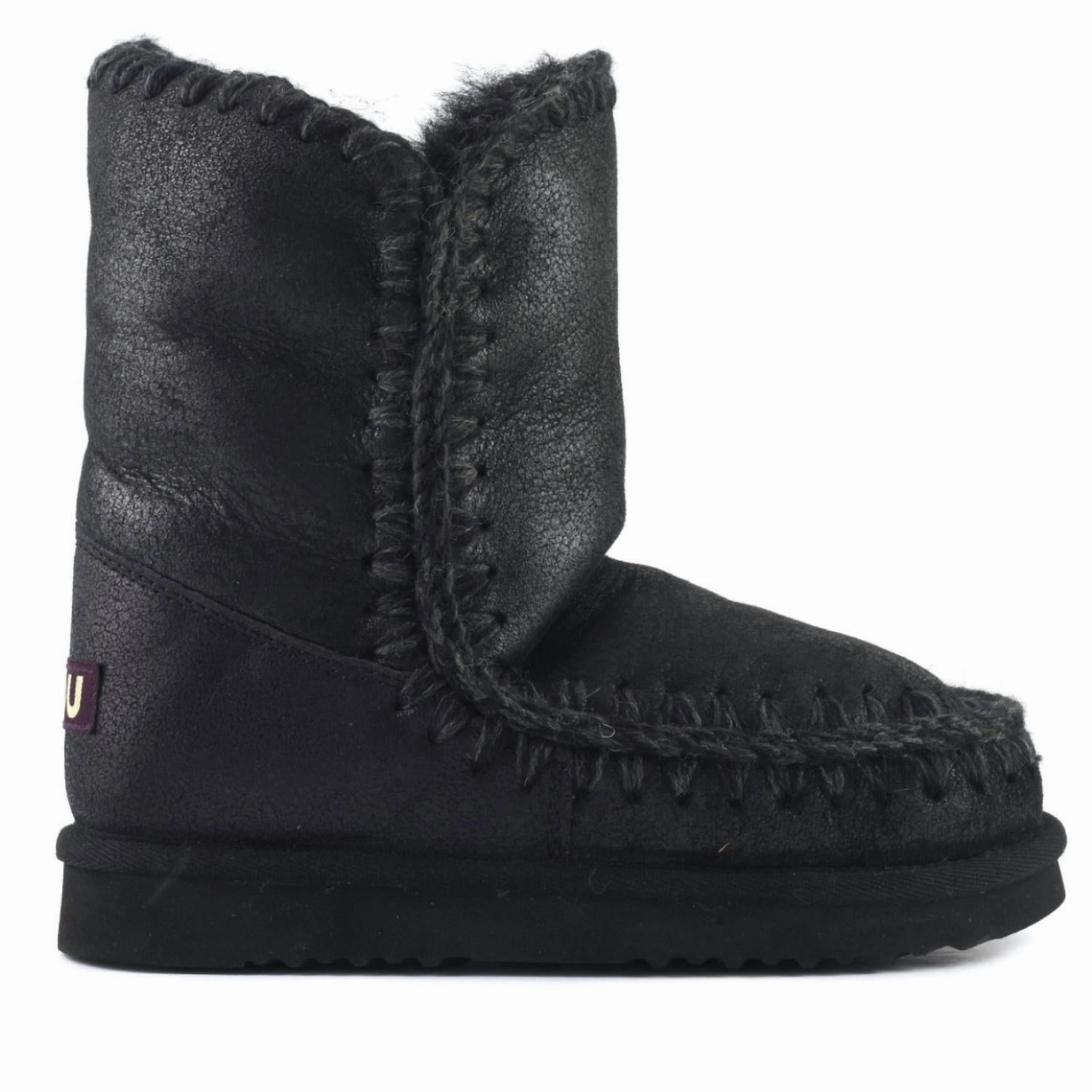 Women's Eskimo 24 Boot In Cracked Black Womens Winter & Rain Boots online