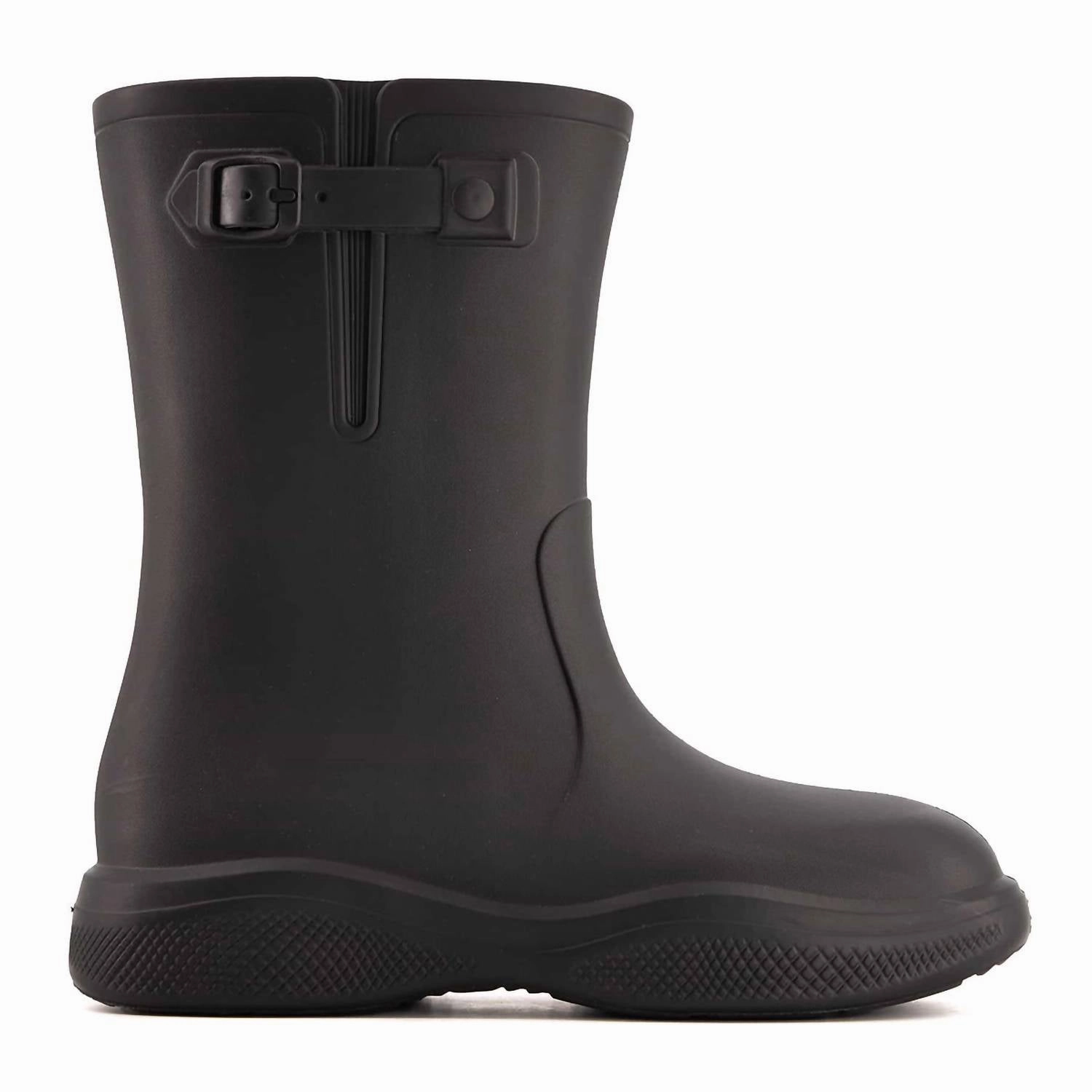 Women's Fashion Rain Boots In Black