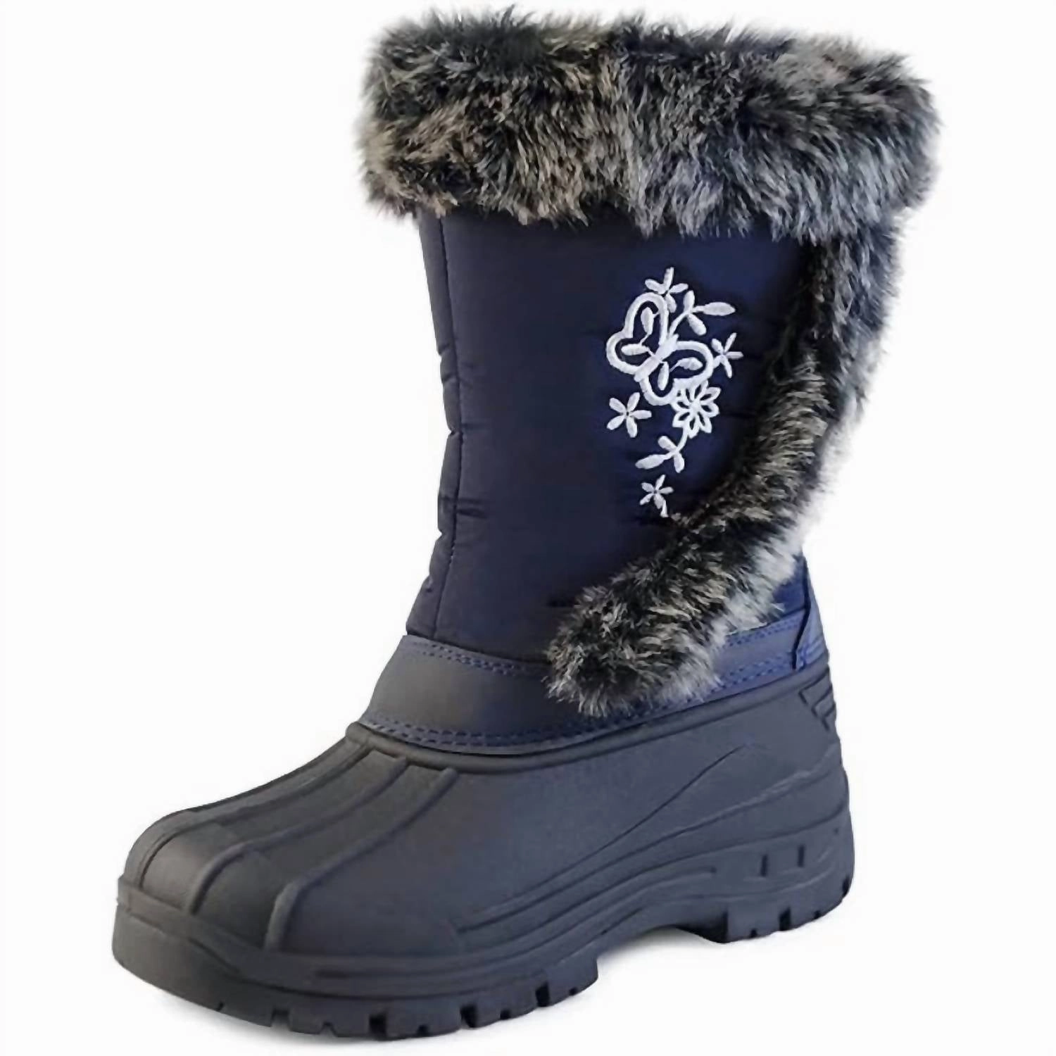 Women's Faux Fur Snow Boots In Grey Womens Winter & Rain Boots online