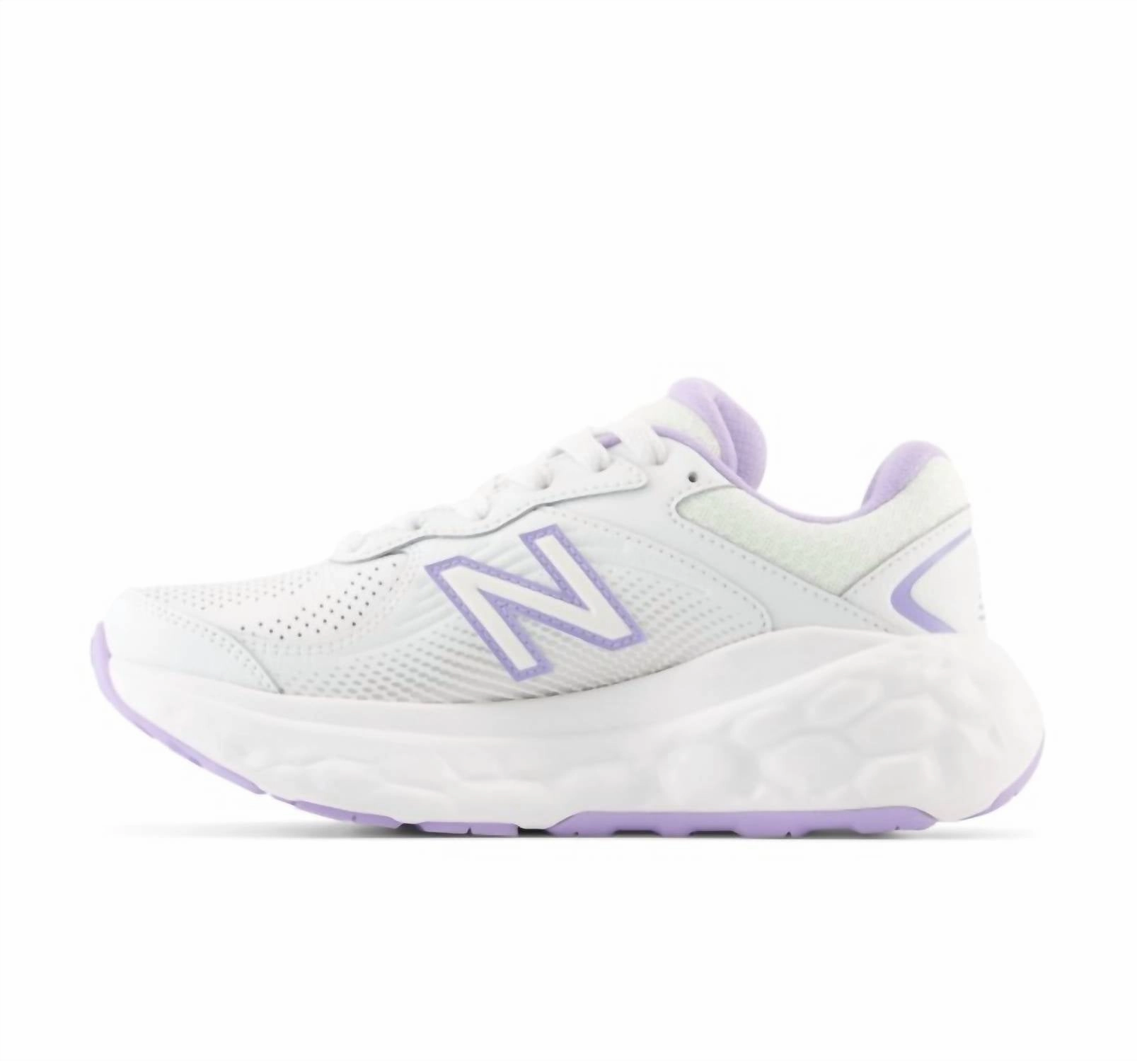 Women's Fresh Foam X 840 Shoes In White/lilac Glo