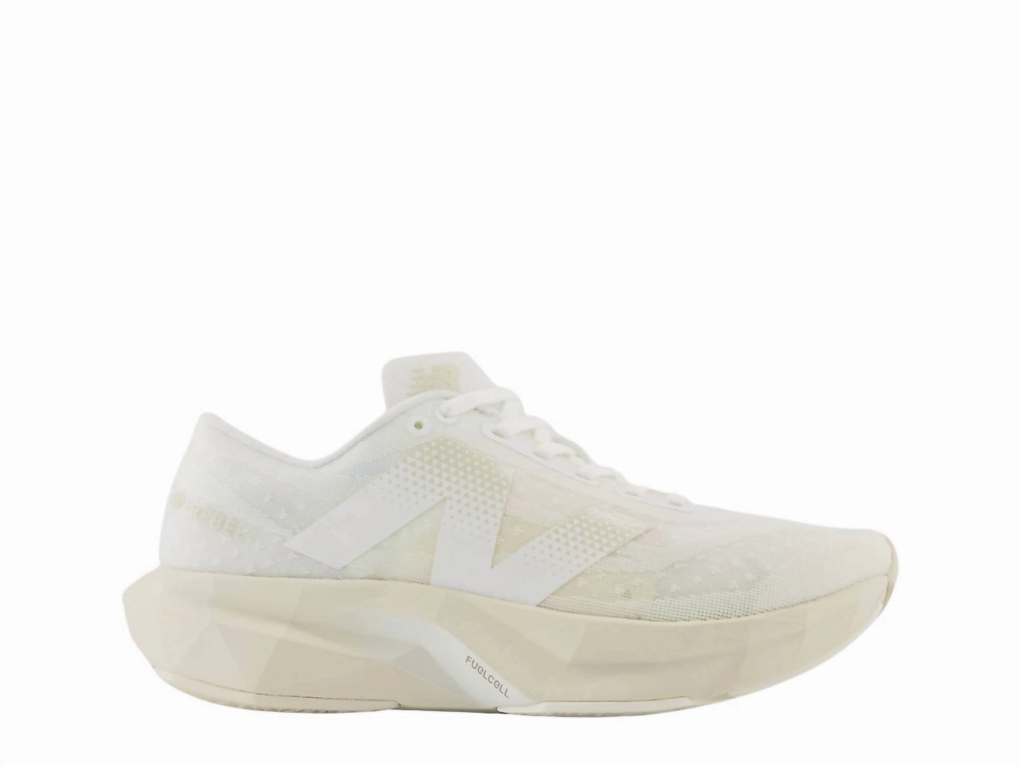 Women's Fuelcell Rebel V4 Shoe In White/linen/sea Salt Cheap Athletic Shoes for Women