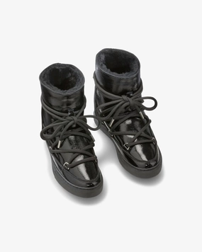 Women's Full Leather Naplack Wedge Boot In Black Womens Winter & Rain Boots online