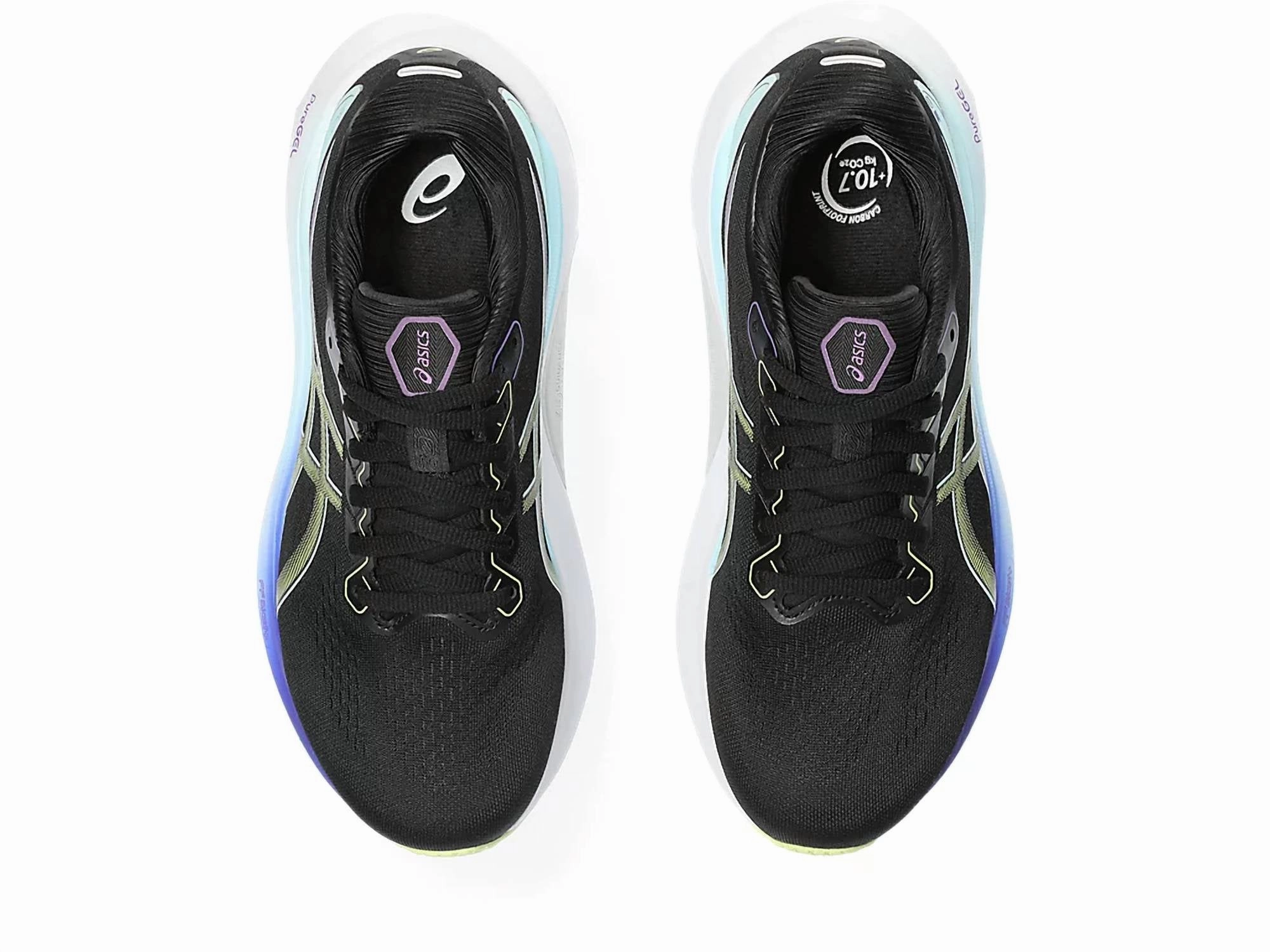 Women's Gel-Kayano 30 Running Shoes In Black/glow