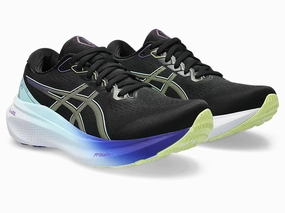 Women's Gel-Kayano 30 Running Shoes In Black/glow Cheap Athletic Shoes for Women
