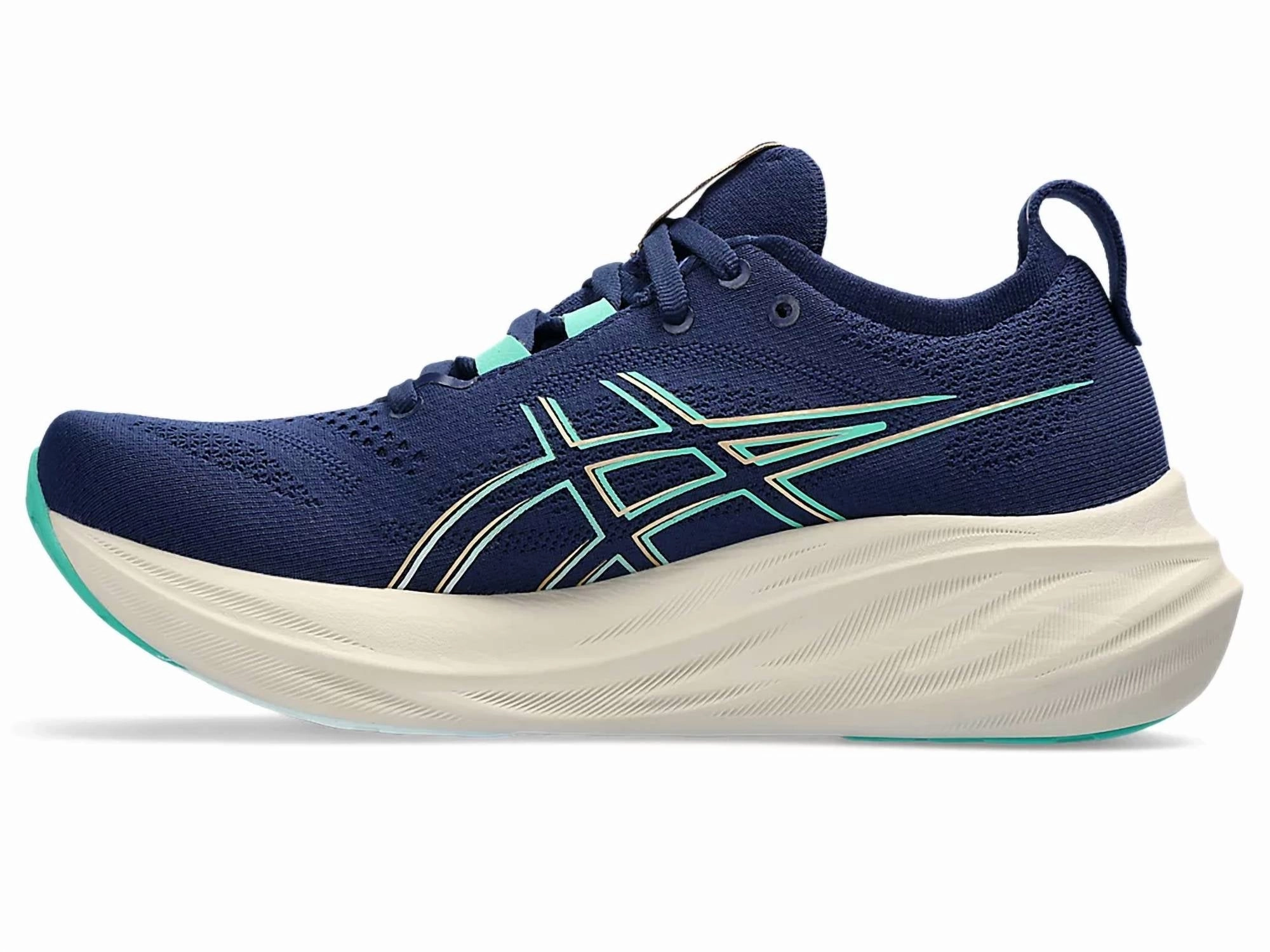 Women's Gel-Nimbus 26 Running Shoes In Blue Expanse/aurora Green