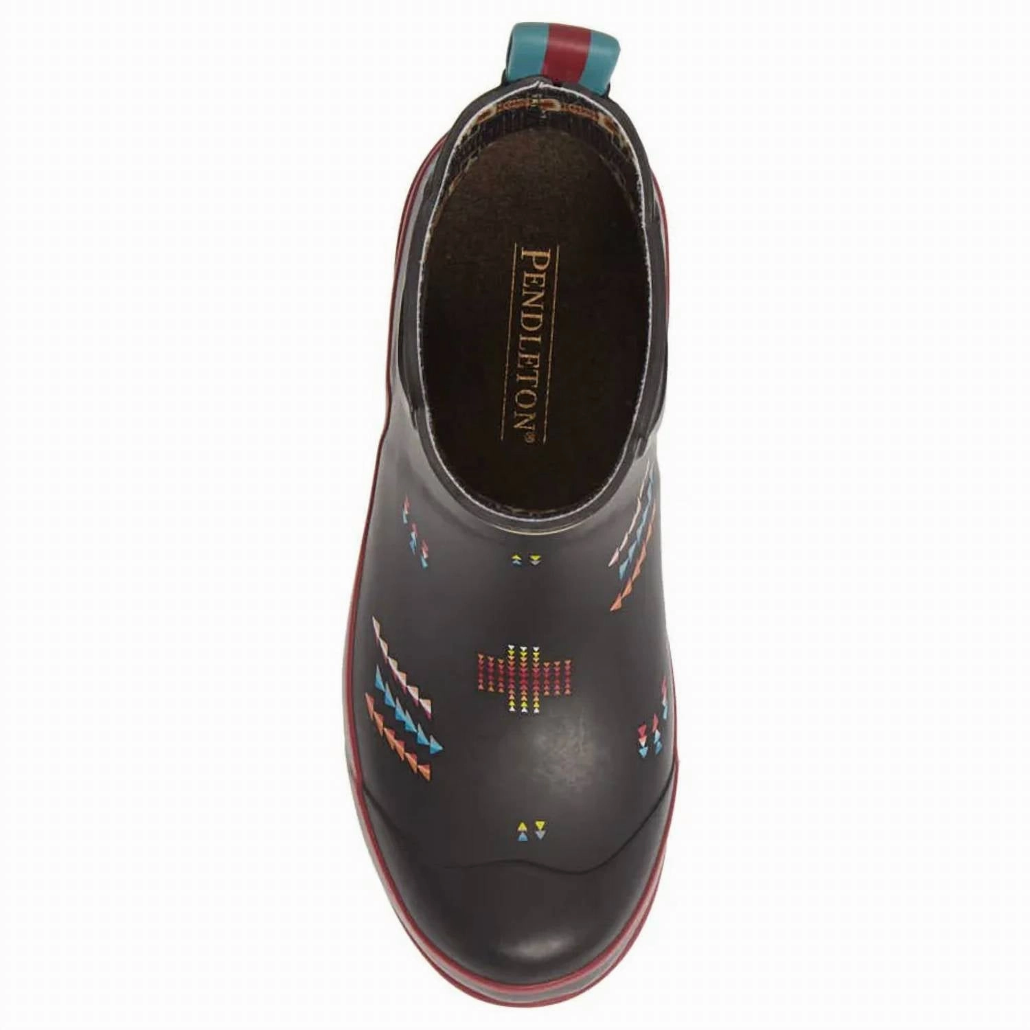 Women's Geo Mix Short Rain Boot In Black