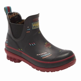 Women's Geo Mix Short Rain Boot In Black Womens Winter & Rain Boots online