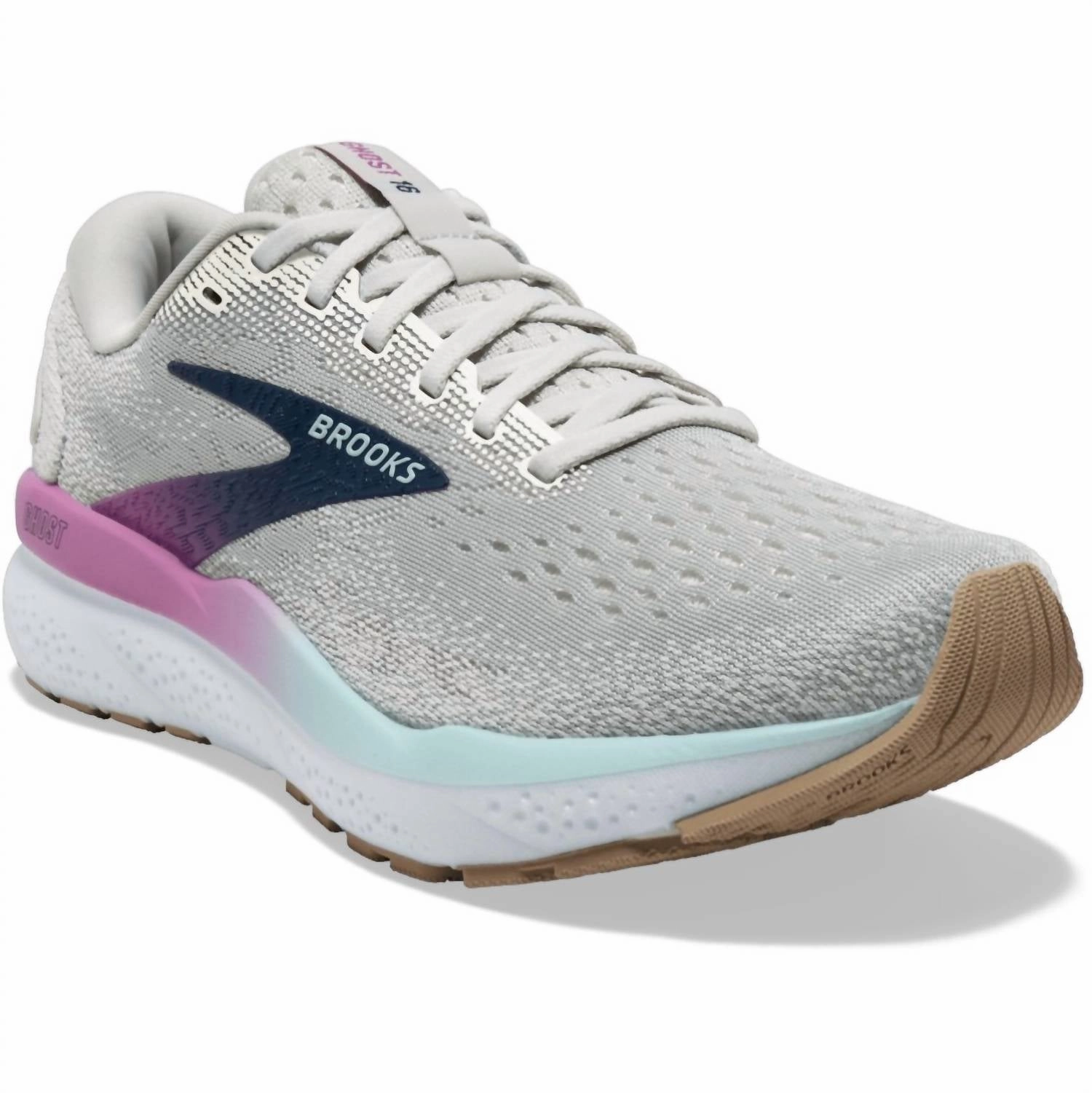 Women's Ghost 16 Sneakers In White/grey/estate Blue