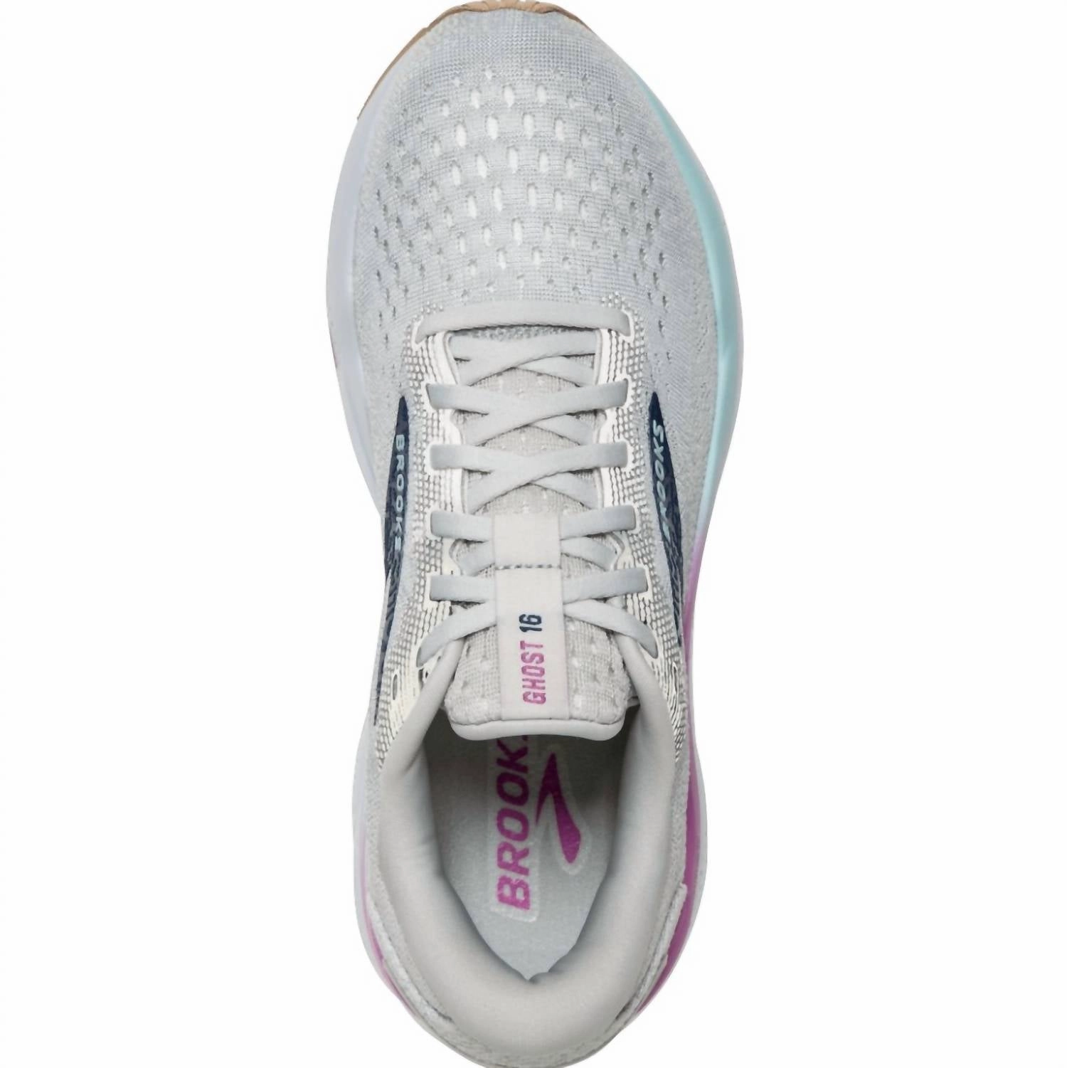 Women's Ghost 16 Sneakers In White/grey/estate Blue