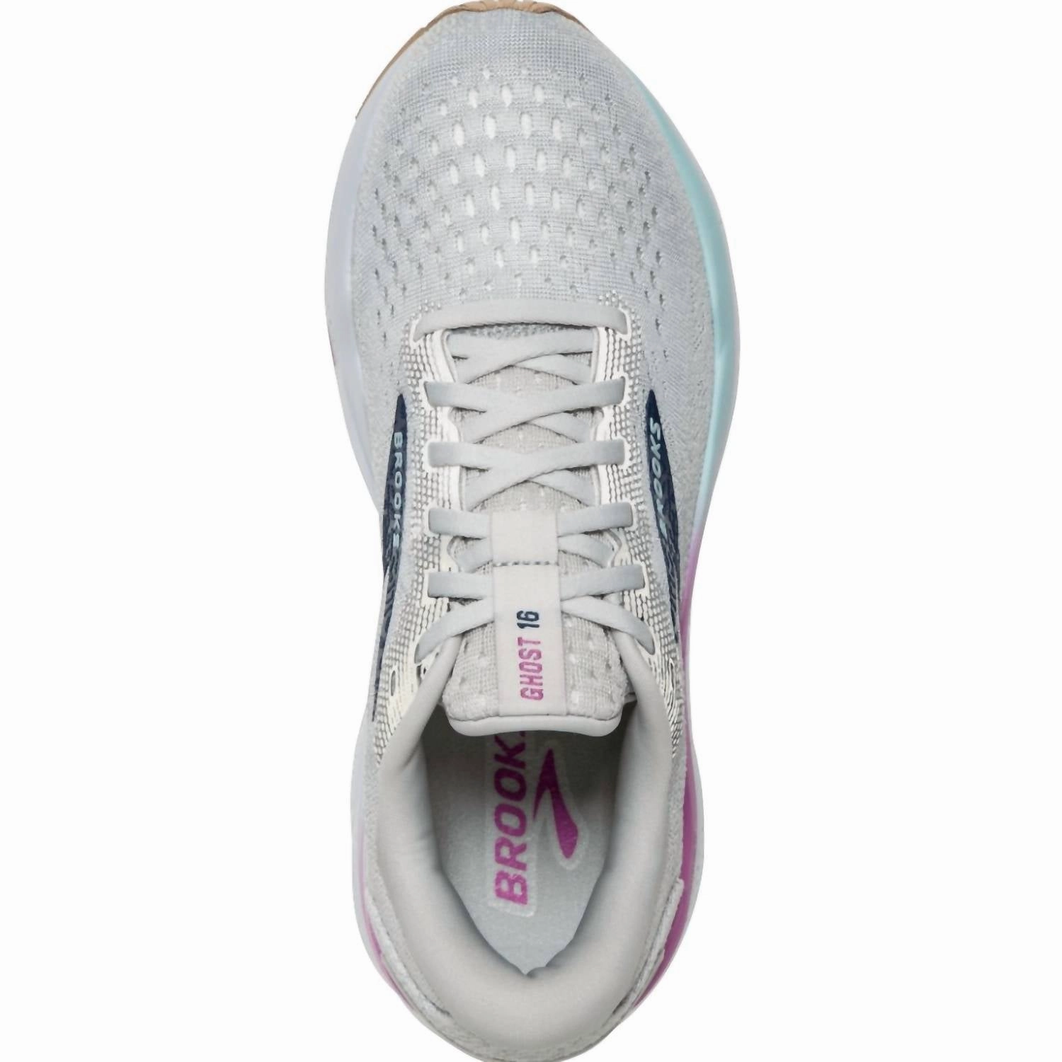 Women's Ghost 16 Sneakers In White/grey/estate Blue