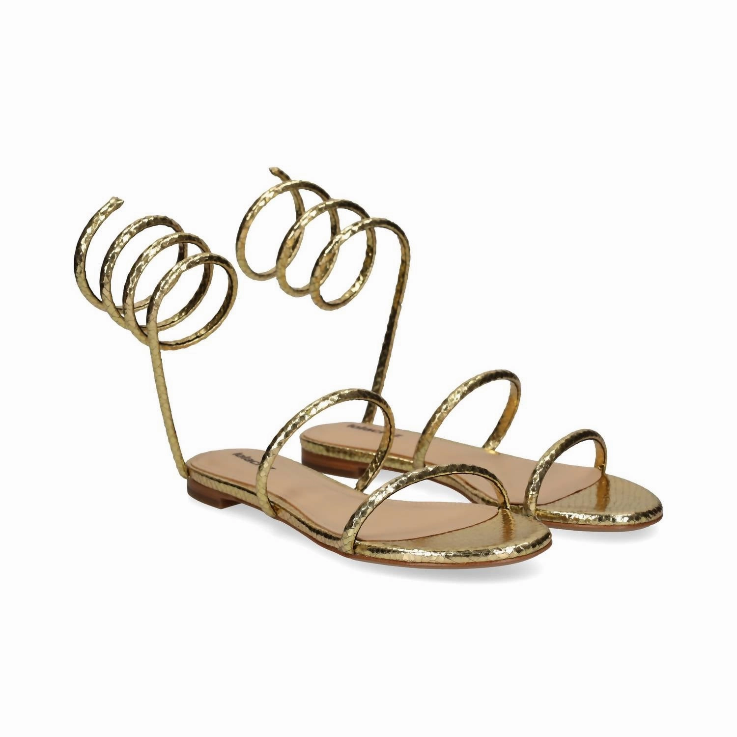 Women's Greta Flat Sandals In Gold