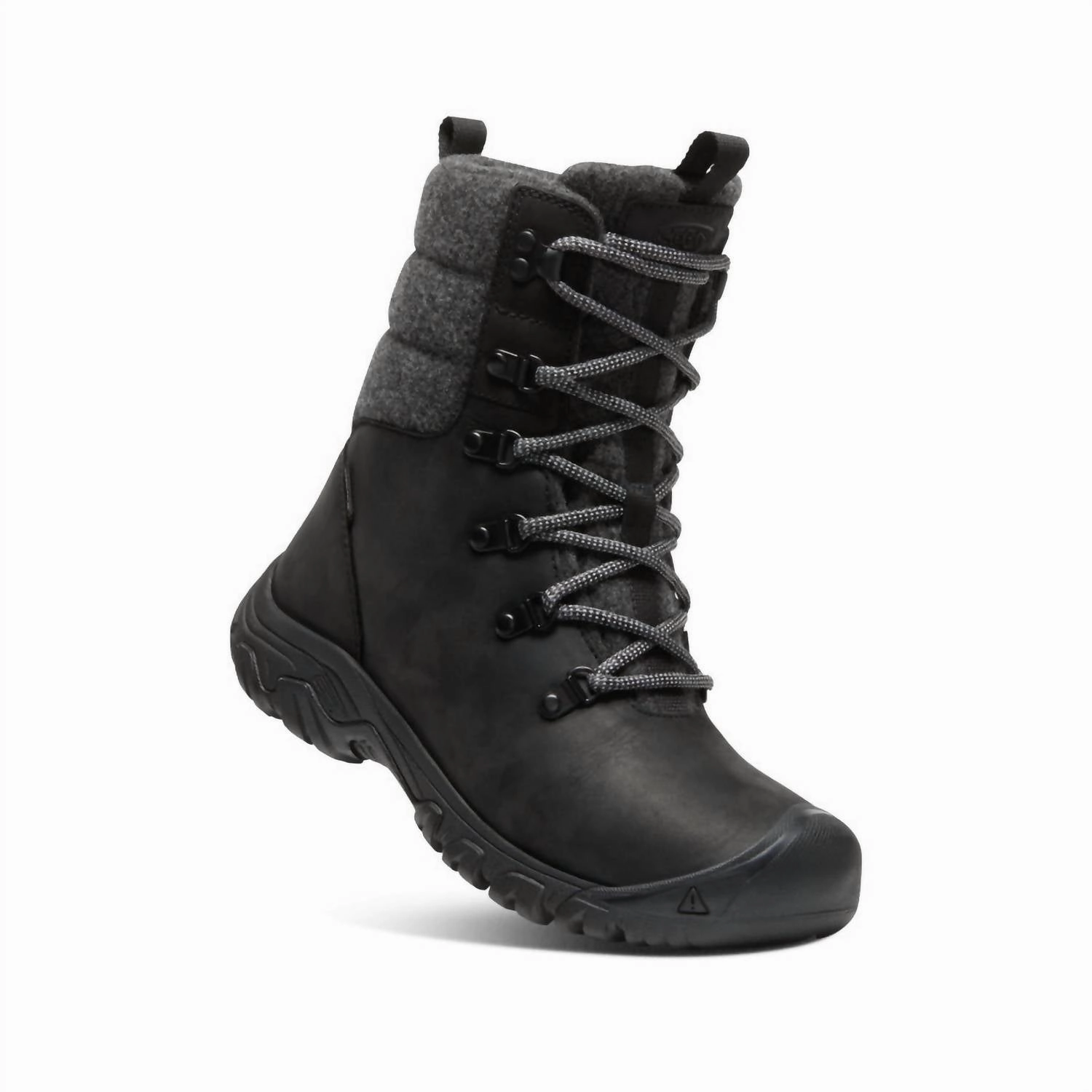 Women's Greta Winter Boots In Black/black Wool