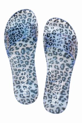 Women's Haidyn Jelly Sandals In Black Leopard Womens Slip-On Sandals clearance