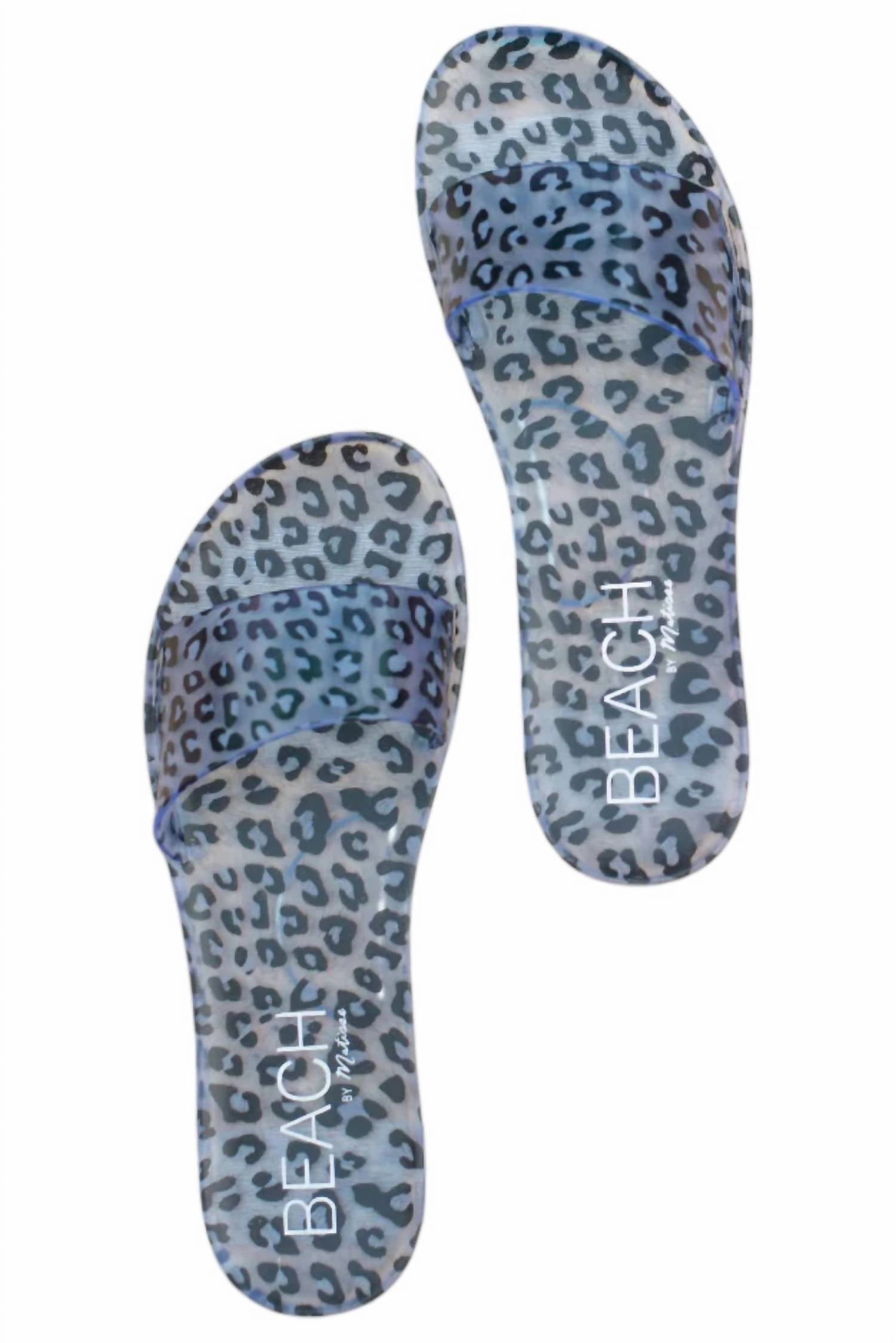 Women's Haidyn Jelly Sandals In Black Leopard