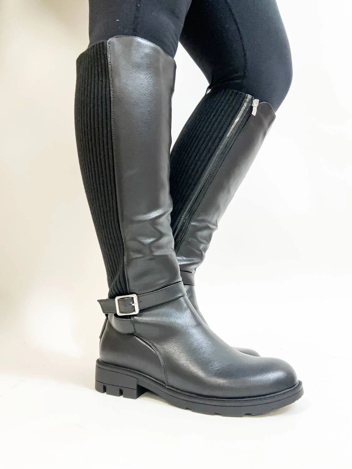 Women's Hay There Knee High Black Boot Comfortable Womens Boots low price
