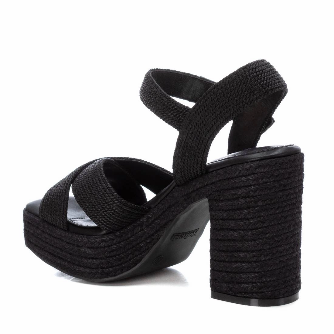Women's Heeled Jute Platform Sandals By XTI