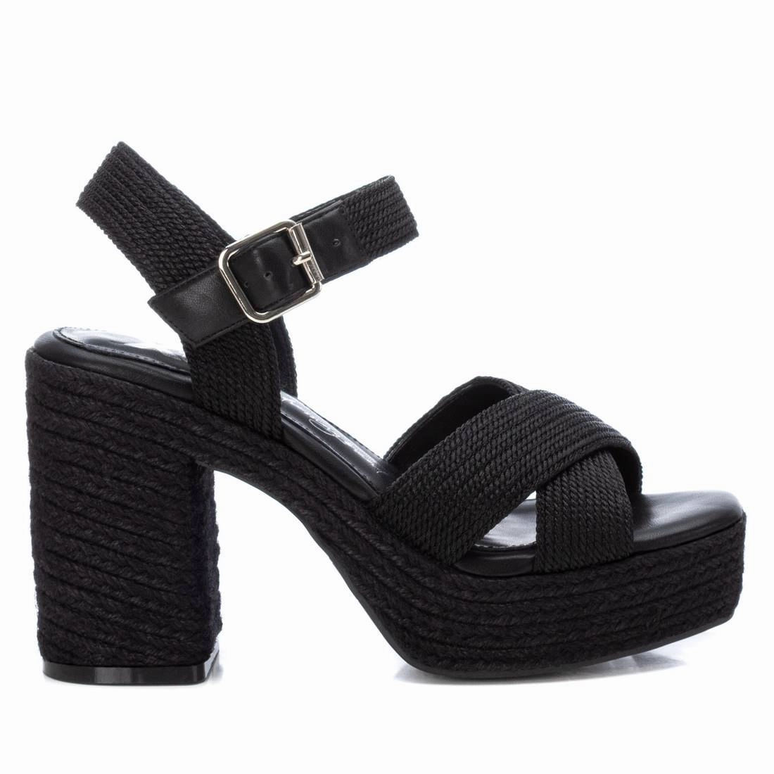 Women's Heeled Jute Platform Sandals By XTI Casual Womens Sandals on sale