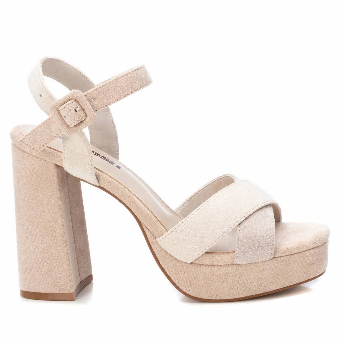 Women's Heeled Suede Sandals With Platform By XTI Trendy Womens Sandals online store