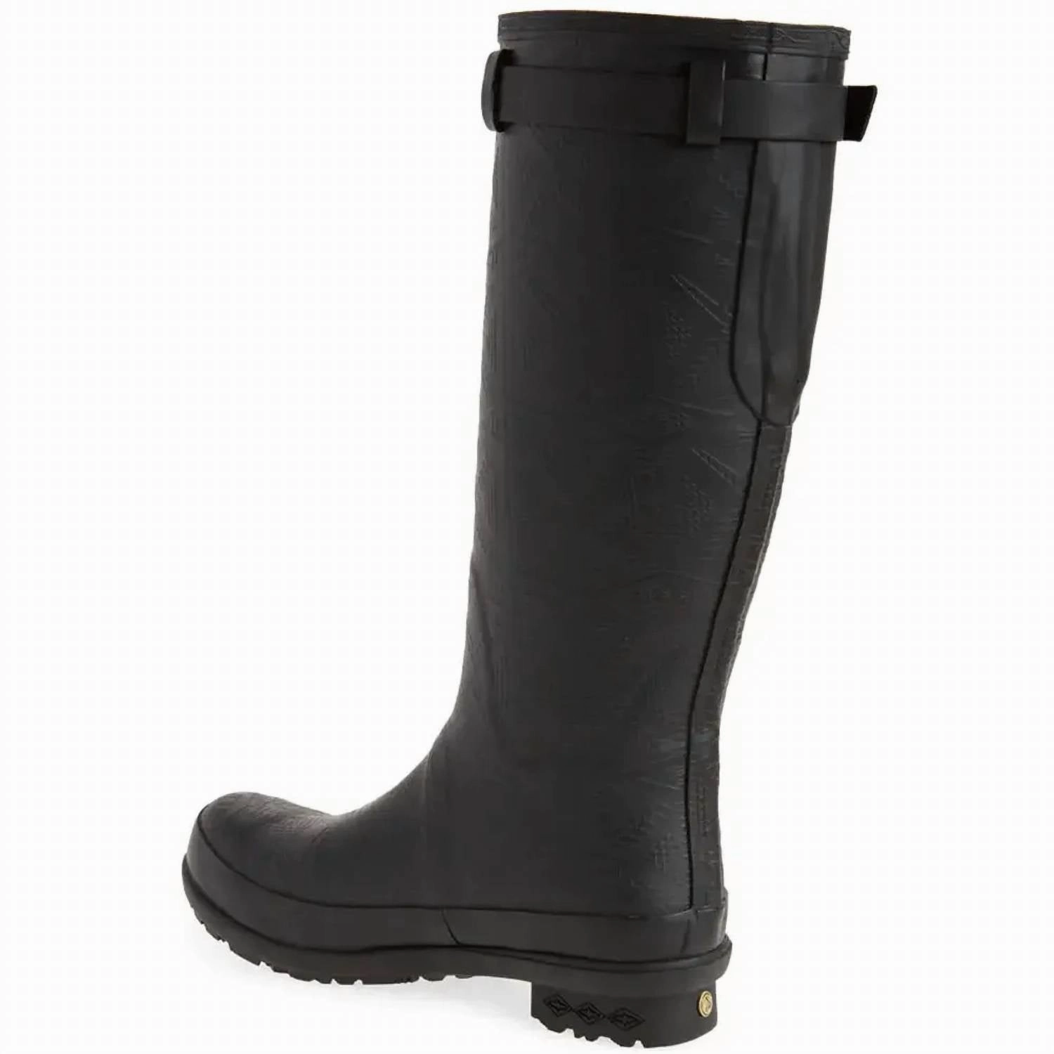 Women's Heritage Embossed Tall Rain Boot In Black