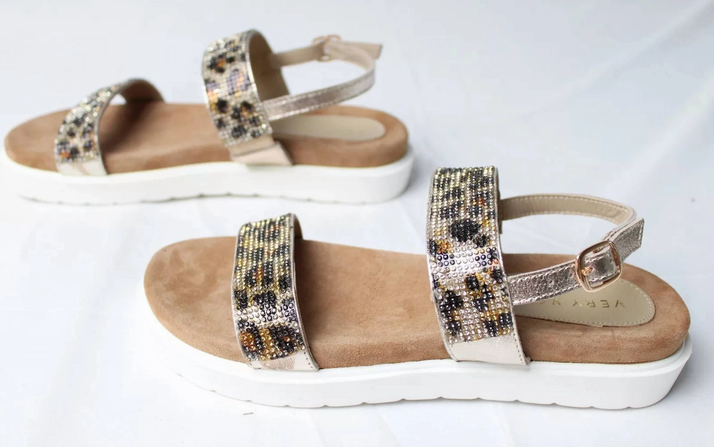 Women's Hotness Rhinestone Slingback Sandals In White