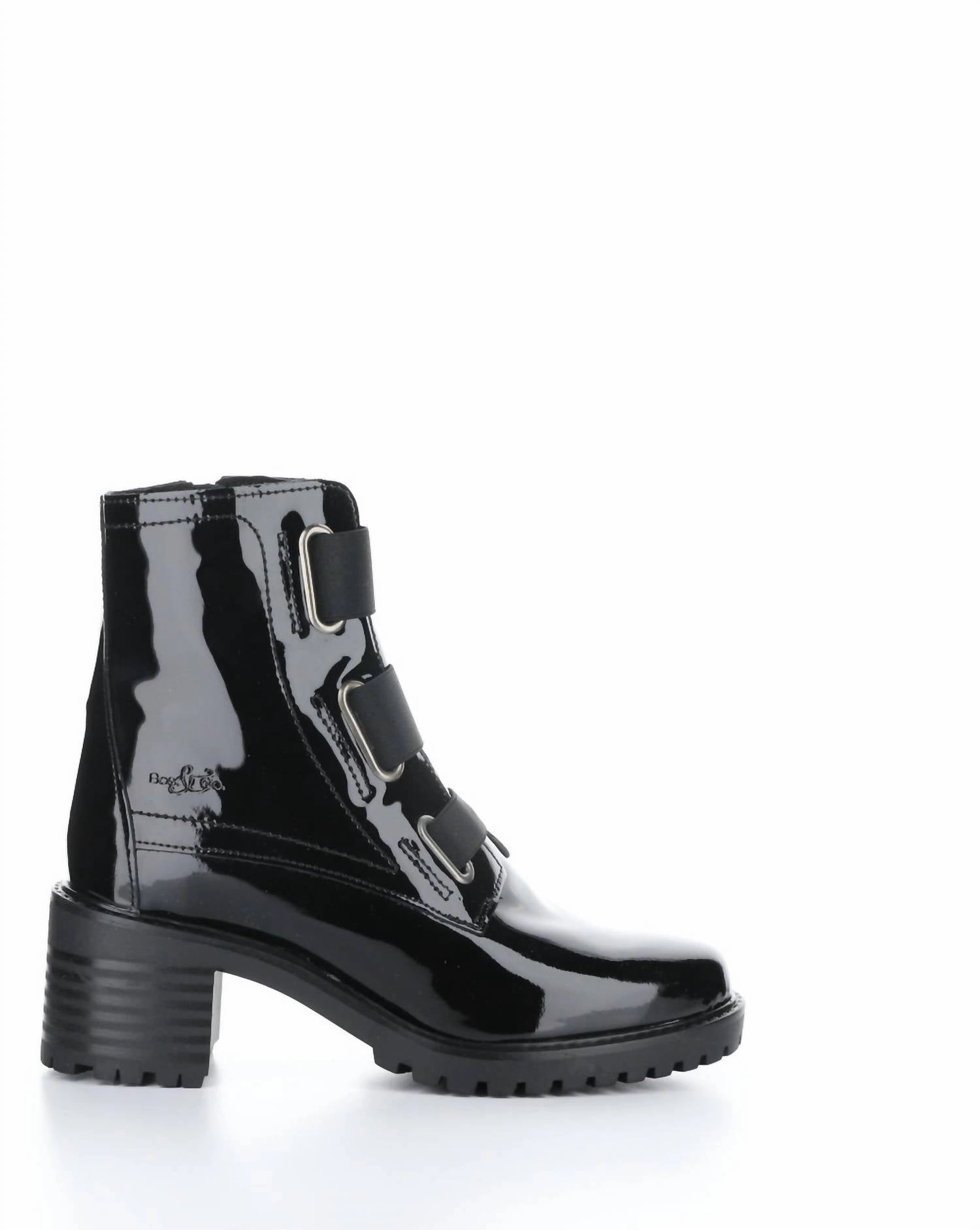 Women's Indie Elasticized Boots In Black Patent