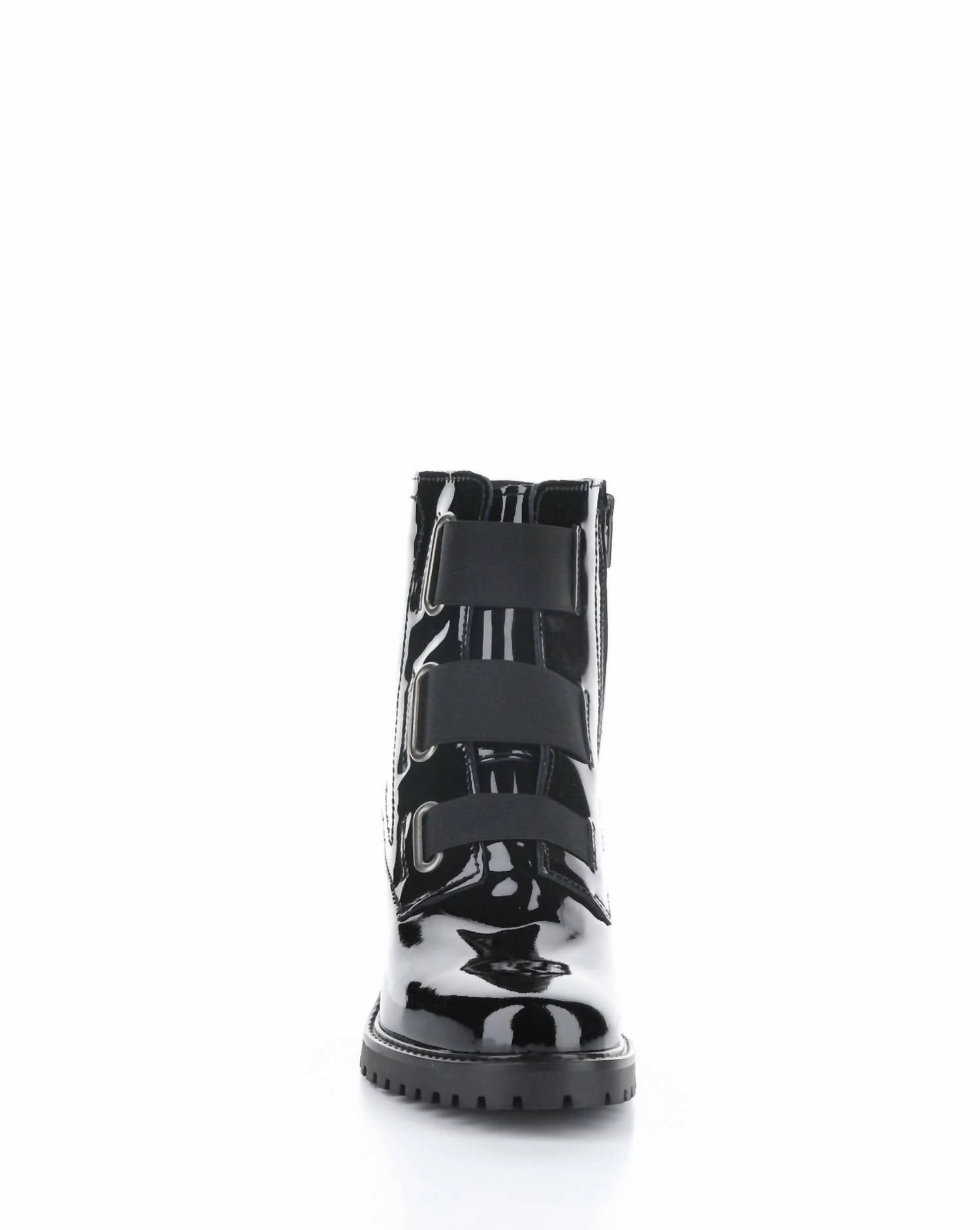 Women's Indie Elasticized Boots In Black Patent