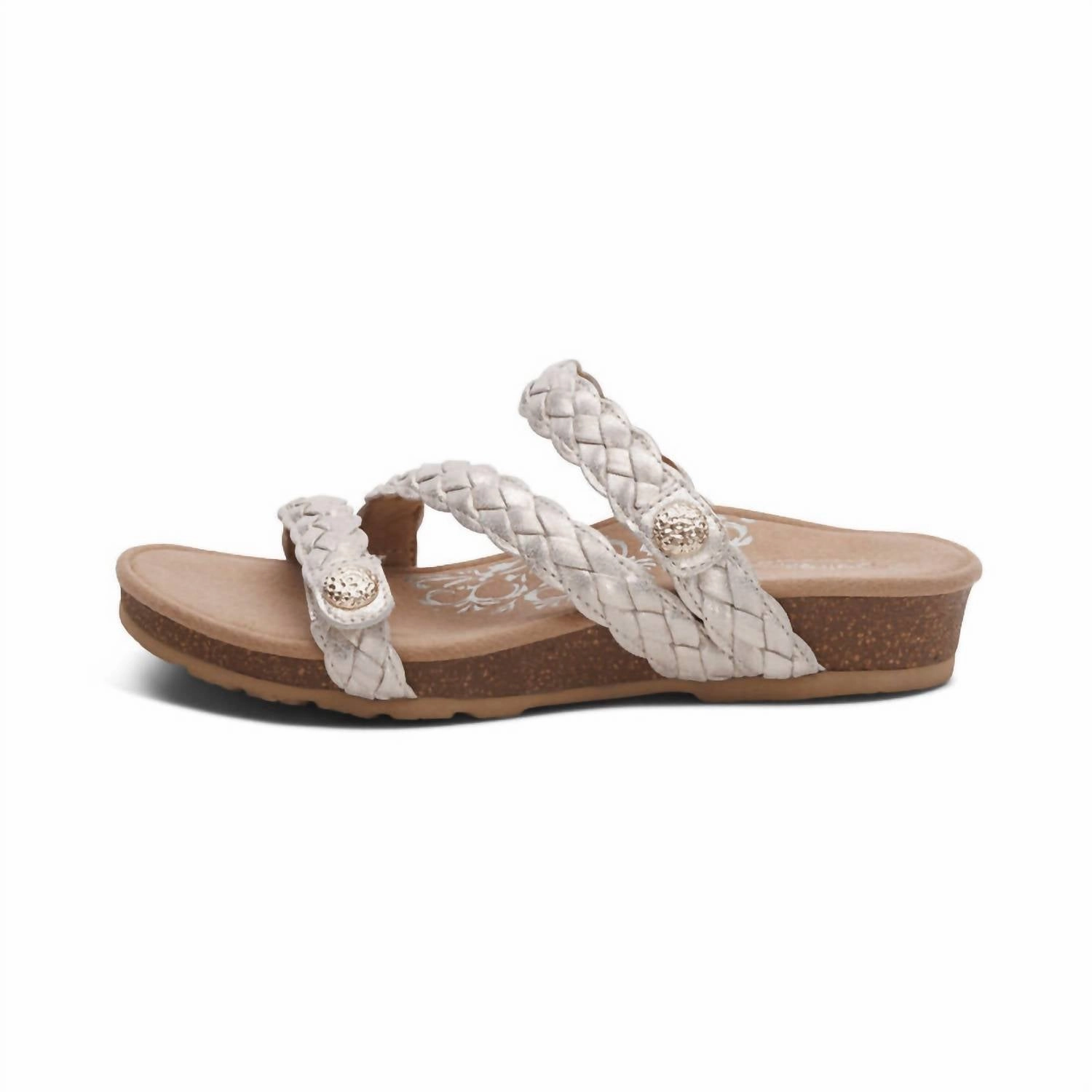 Women's Josie Braided Slides In Champagne