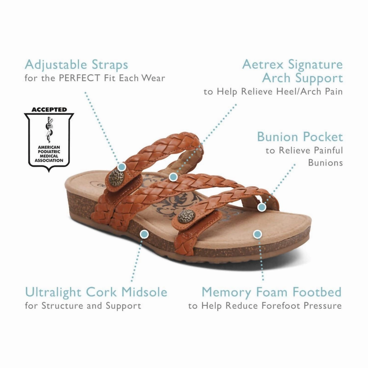 Women's Josie Braided Slides In Champagne