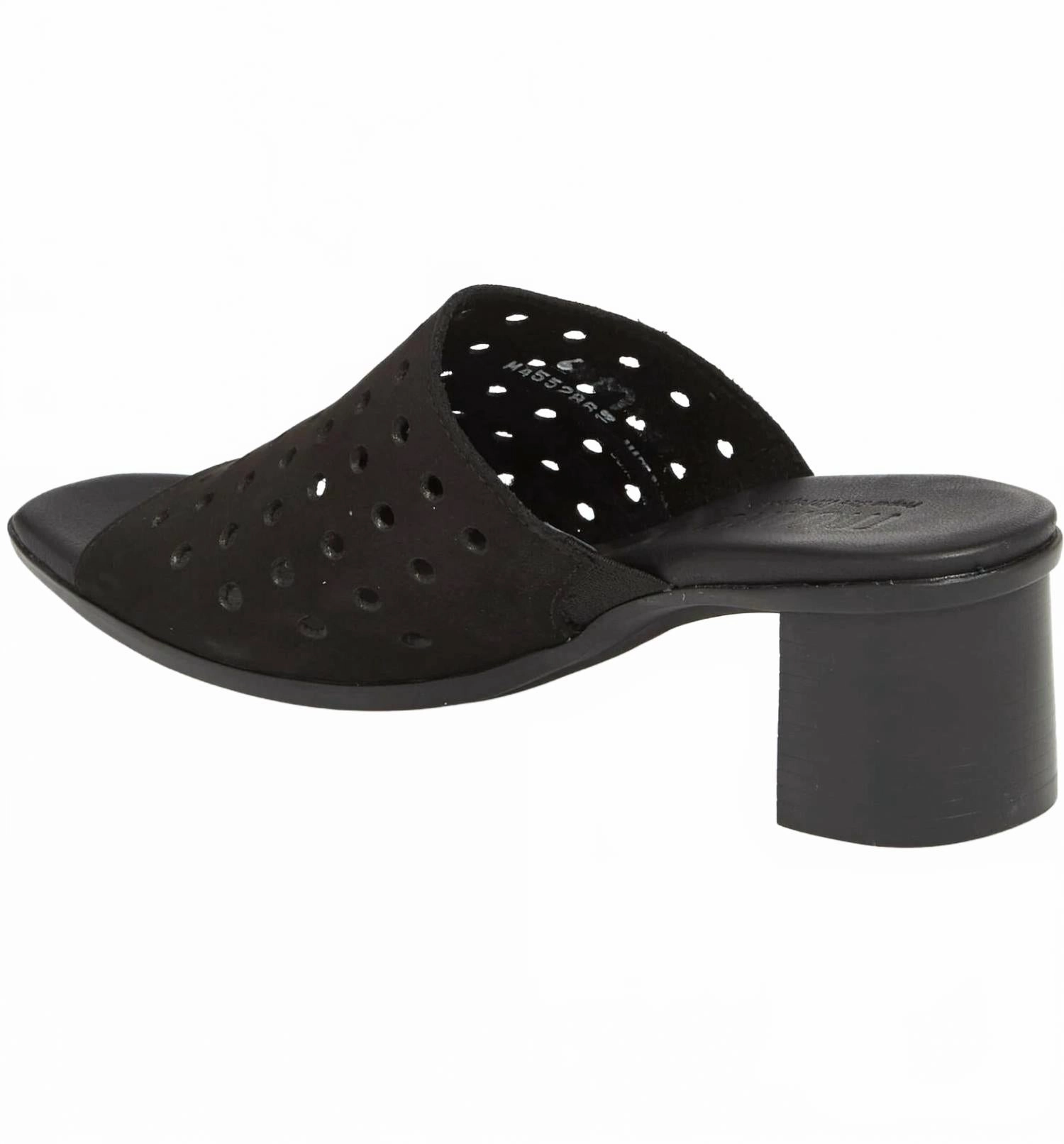 Women's Jules Nubuck Sandal In Black Nubuck