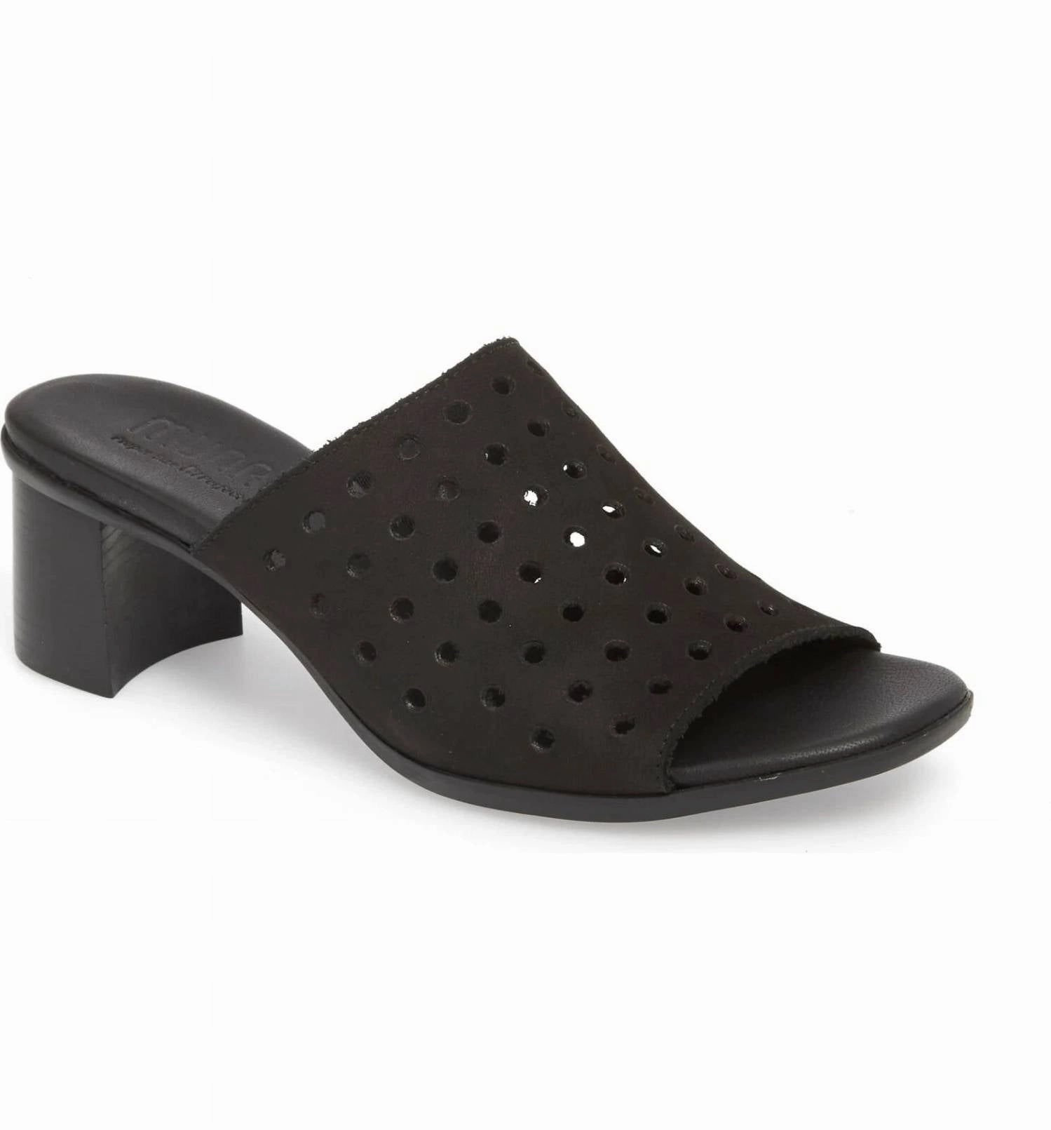 Women's Jules Nubuck Sandal In Black Nubuck
