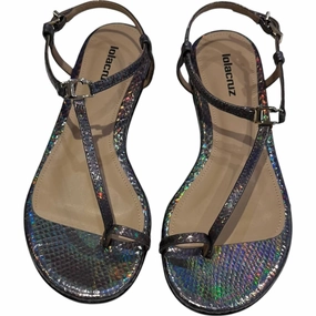 Women's June Flat Sandals In Grey Cheap Womens Slide Sandals