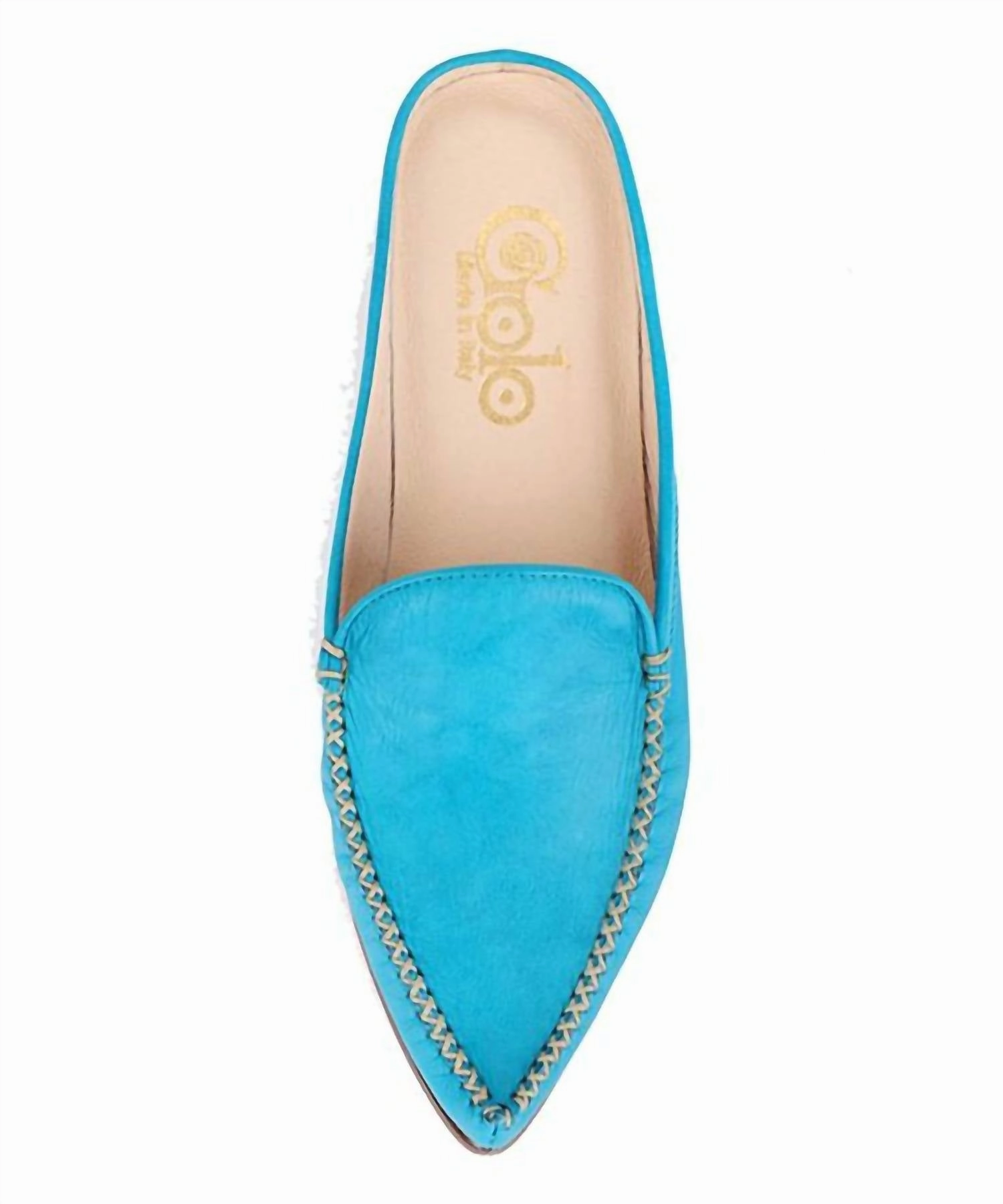 Women's Keaton Leather Sandal In Teal Leather