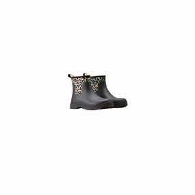 Women's Kelmarsh Shortie Rubber Boot In Black/leopard Camo Womens Winter & Rain Boots online