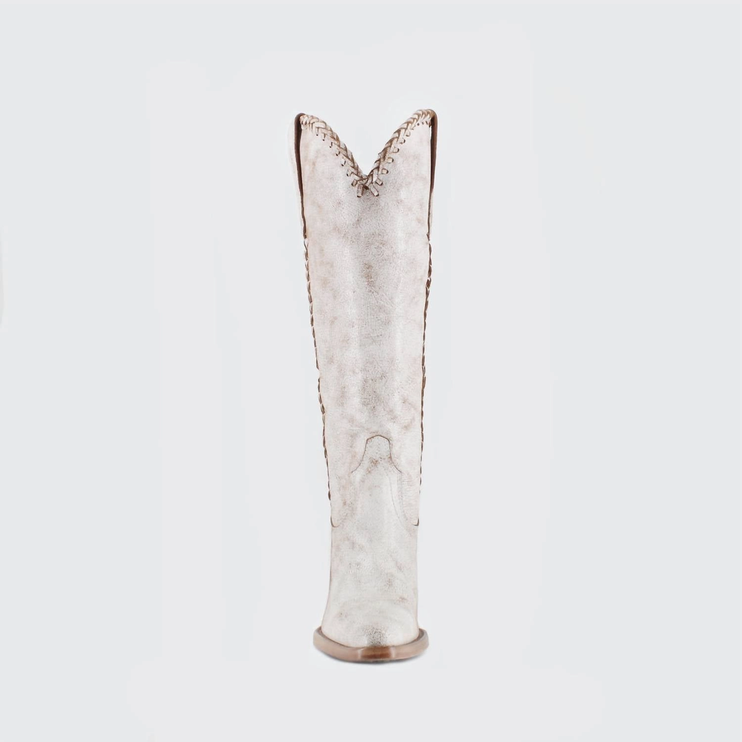 Women's Kenia Cowgirl Leather Boots In White
