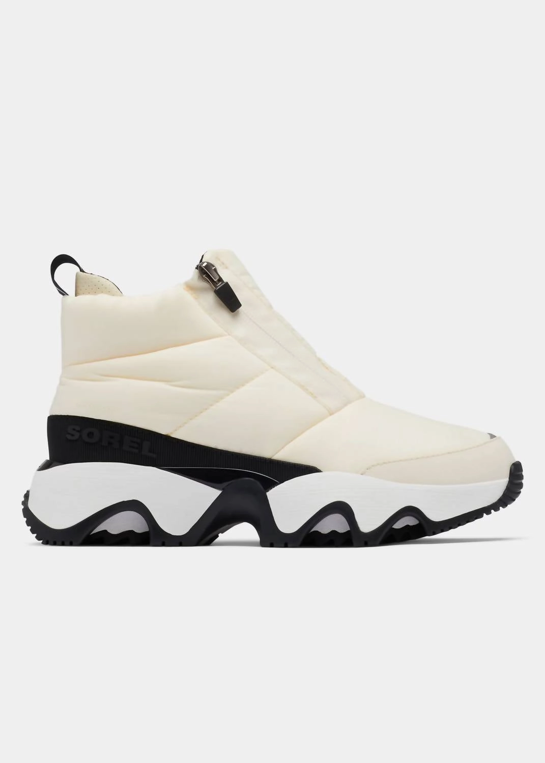 Women's Kinetic Impact Puffy Zip Waterproof In Chalk Black