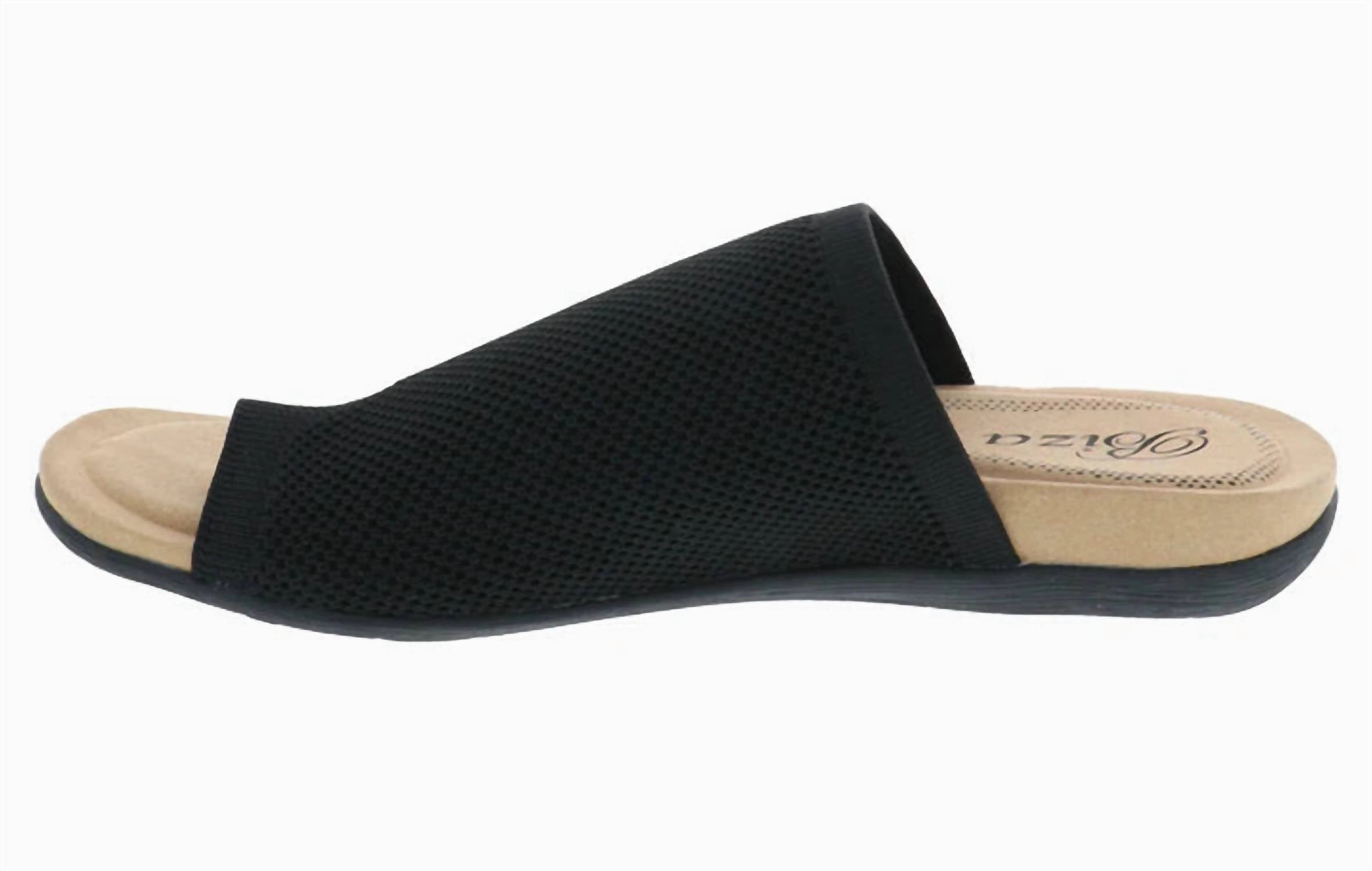Women's Lavish Stretch Knit Sandal In Black