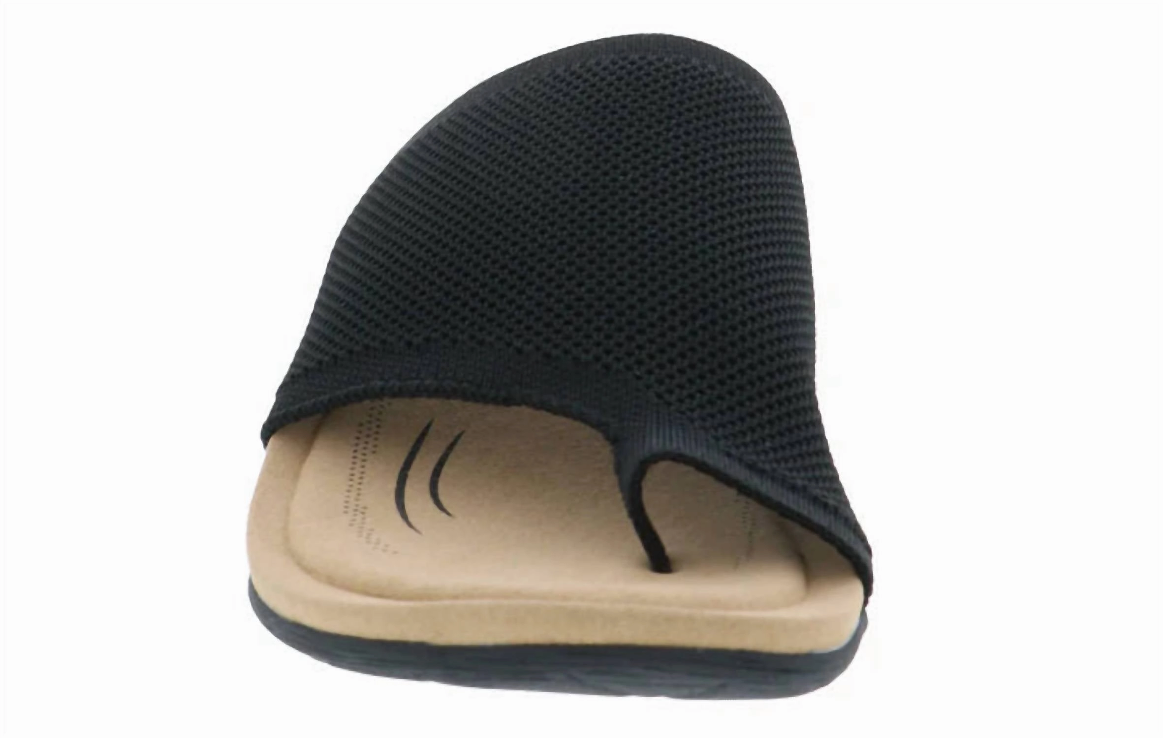 Women's Lavish Stretch Knit Sandal In Black