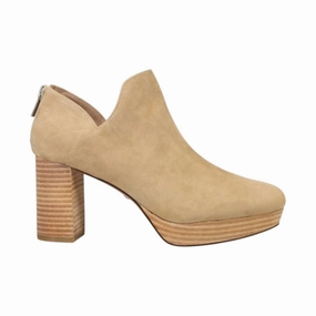 Women's Lesia Boot In Latte Kid Suede Comfortable Womens Boots low price