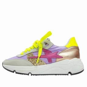 Women's Lightning Strike Tennis Shoe In Lilac Multi Cheap Athletic Shoes for Women
