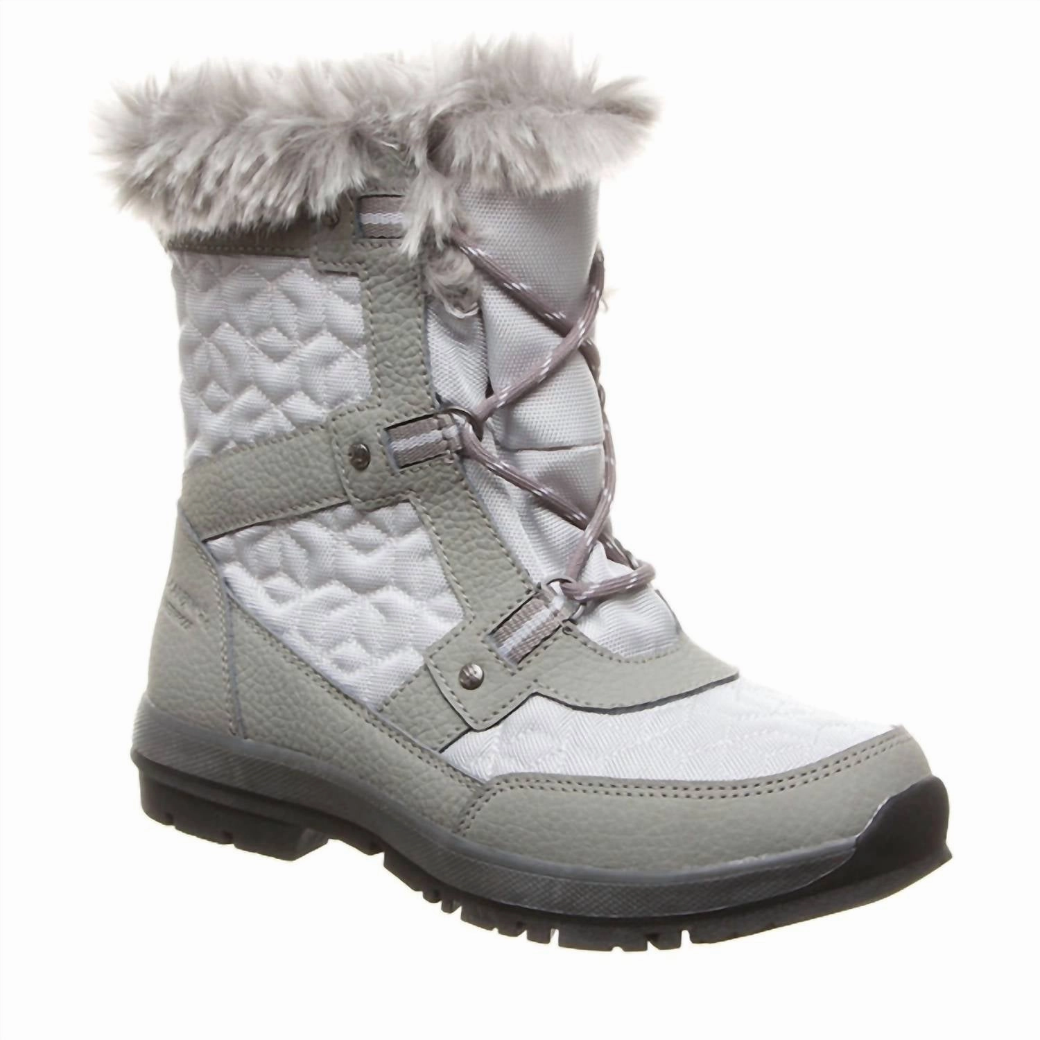 Women's Marina Winter Boots In Charcoal/ Lt. Grey
