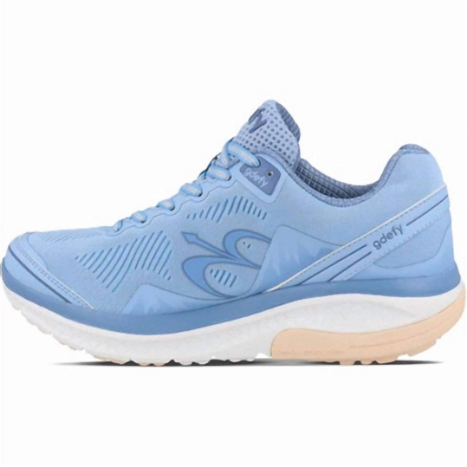 Women's Mighty Walk Shoes In Blue/beige