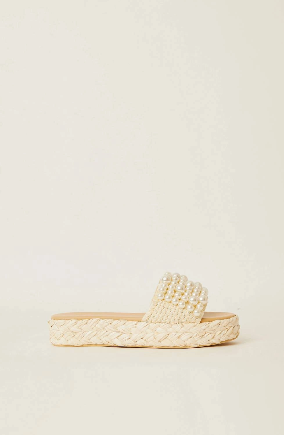 Women's Milos Pearl Espadrille In Cream